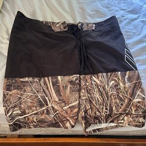 Camo and Black Board Shorts